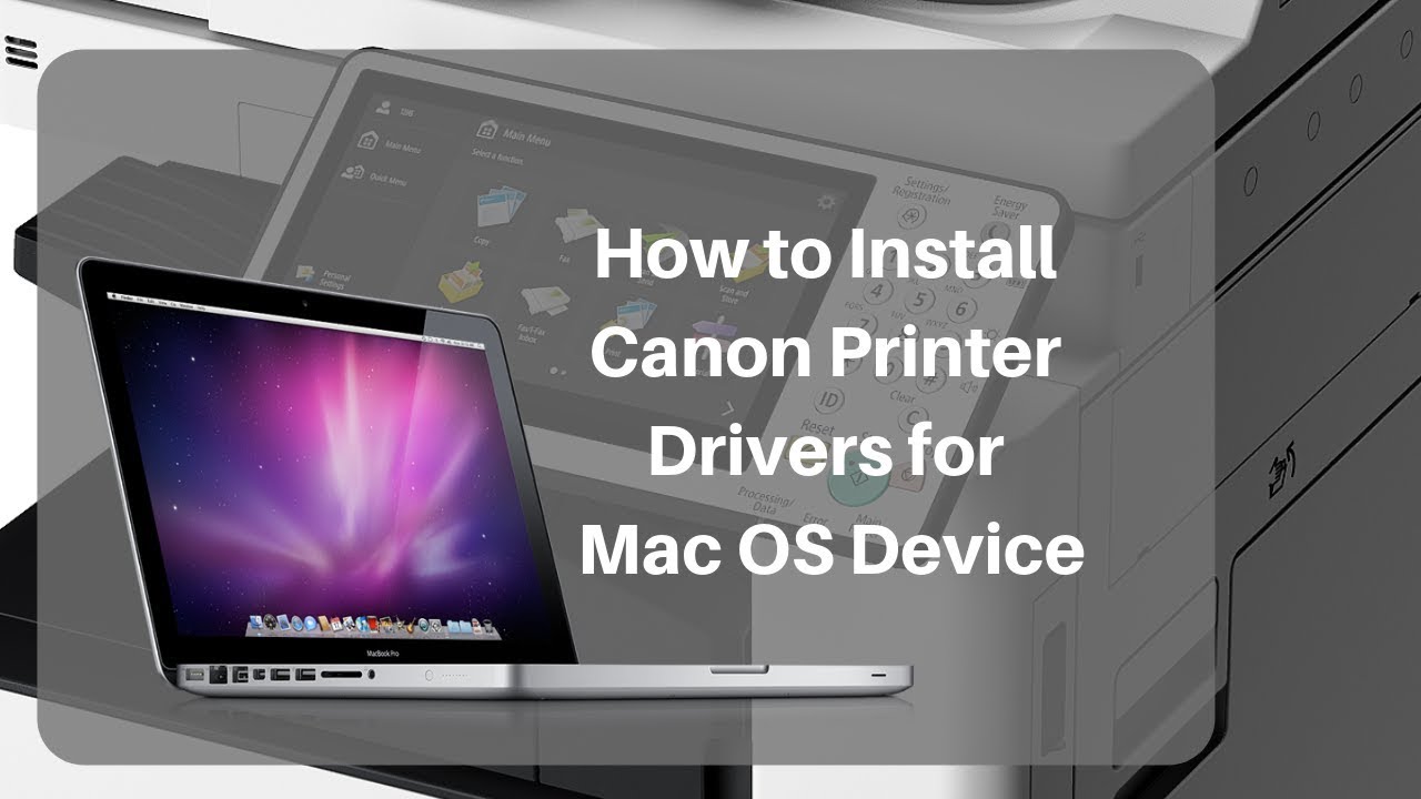 install drivers for canon mb2720 on mac book pro